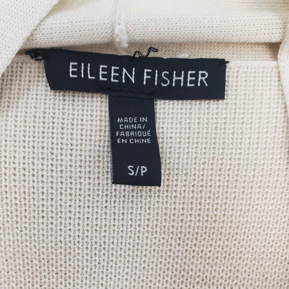 Eileen Fisher Silk Blend Open Longline Cardigan Sweater Size Small - Picture 3 of 6
